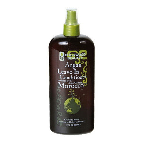 Hollywood Beauty Moroccan Argan Oil Leave In Hair Conditioner, 12 Oz